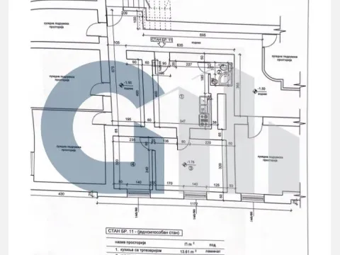 Sale, one bedroom apartment, 37m², Botanička Bašta, Palilula Sve Podlokacije