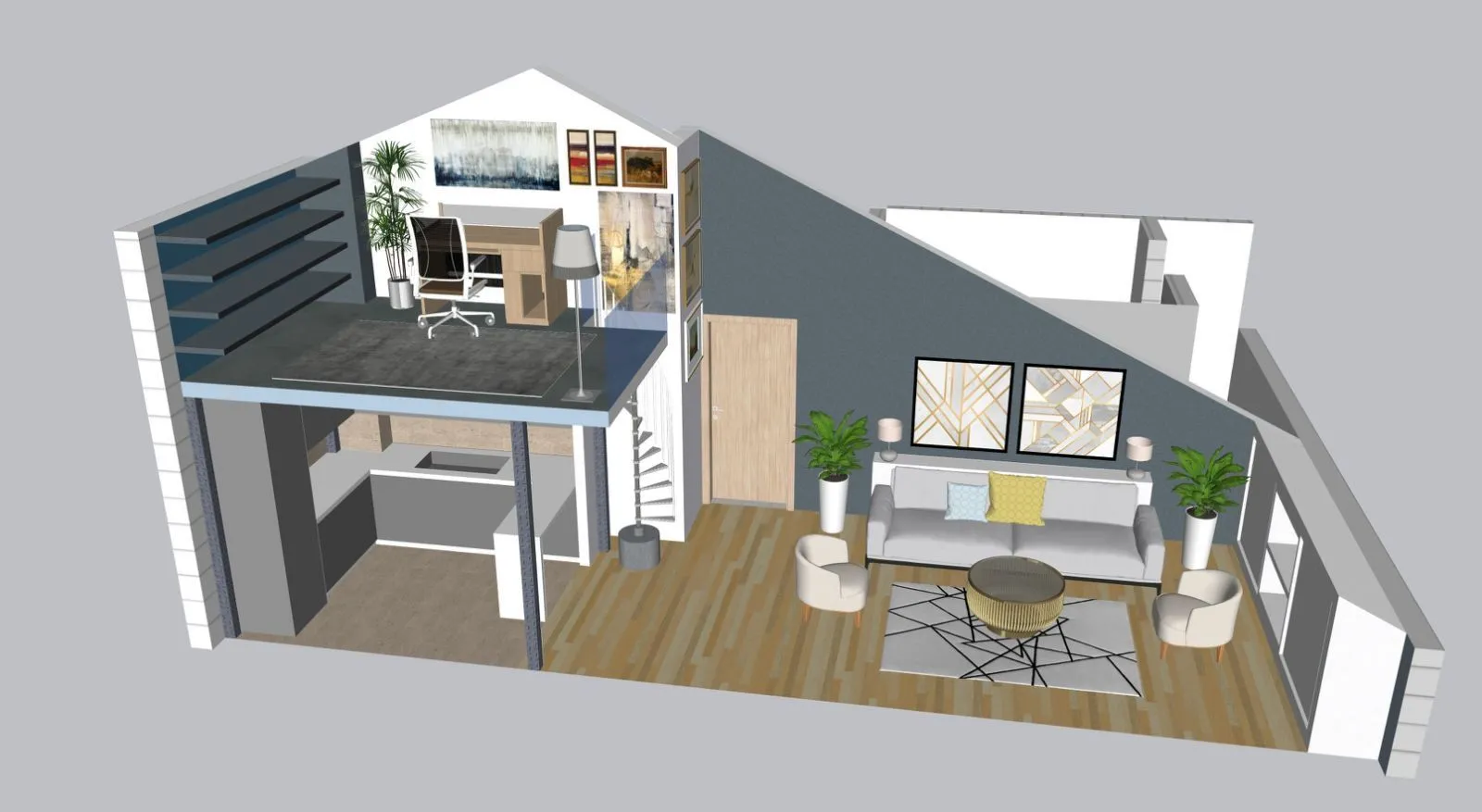 Prodaja, jednosoban stan, 53m², Stari Aerodrom, Podgorica