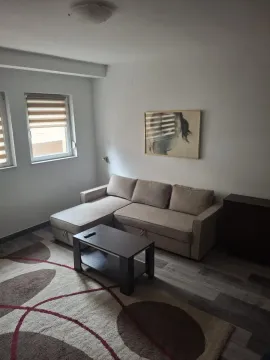Living room with a sectional sofa, coffee table and a rug. - image 18