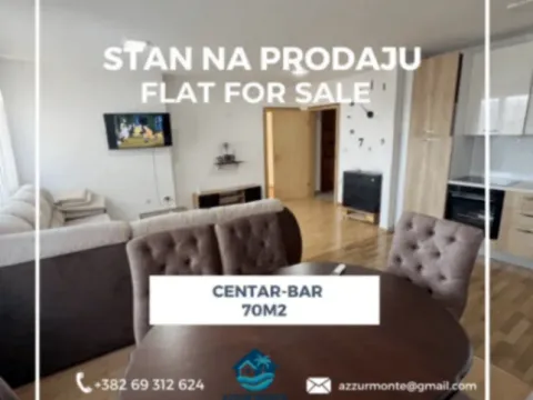 Izdavanje, dvosoban stan, 70m², Centar, Bar - image 1