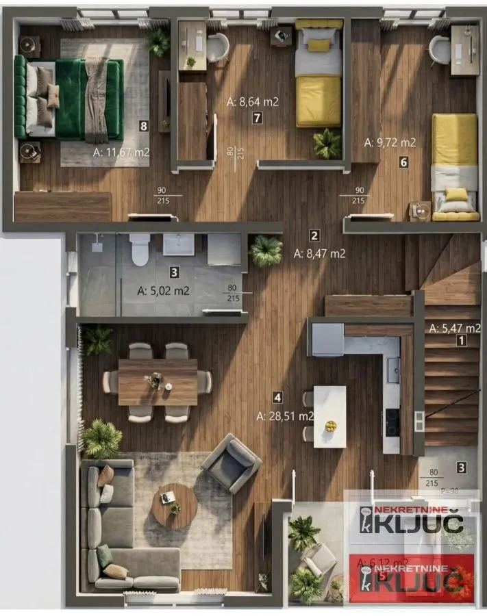 Sale, apartment, 100m², Klisa, Novi Sad Sve Podlokacije