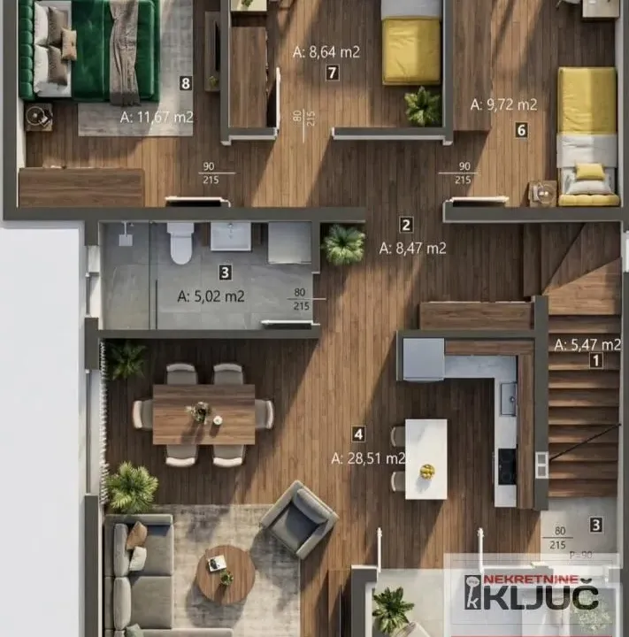Prodaja, stan, 100m², Klisa, Novi Sad Sve Podlokacije