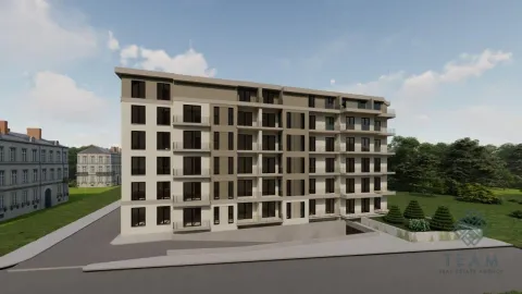 Exterior view of a modern residential building with balconies and parking. - image 3