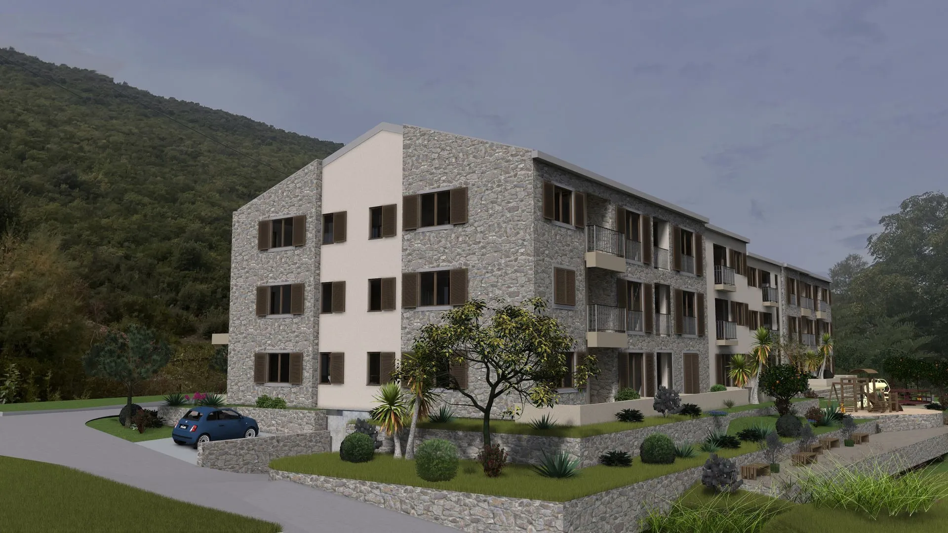 Sale, two bedroom apartment, 62m², Radanovići, Kotor