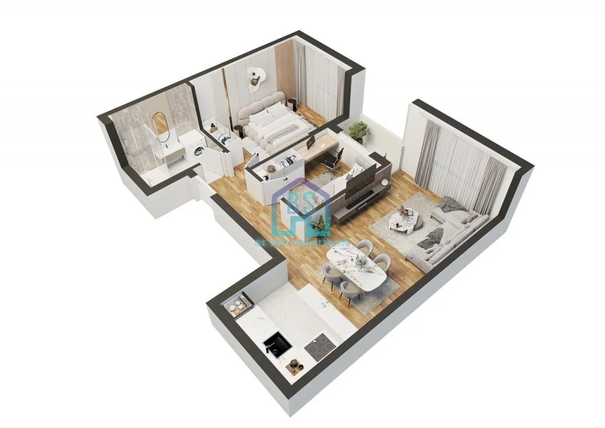 Sale, two bedroom apartment, 53m², Adice, Novi Sad Sve Podlokacije