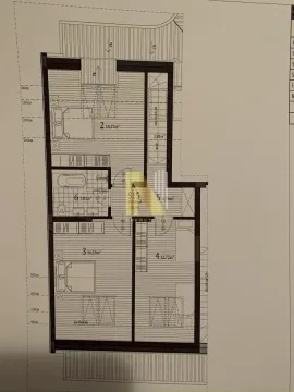 Arhitektonski nacrt i tlocrt stana sa rasporedom prostorija. - image 27