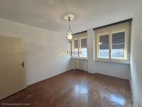 Prazna soba sa parketom i dva prozora. - image 6