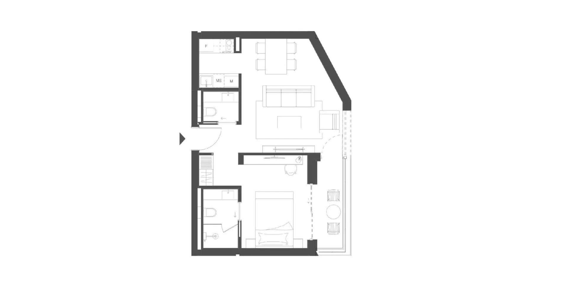 Prodaja, stan, 47m², Tivat, Crna Gora