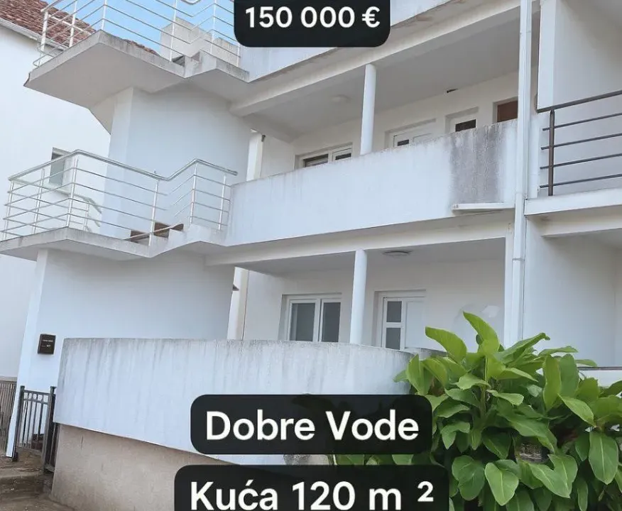 Prodaja, kuća, 120m², Dobre Vode, Bar