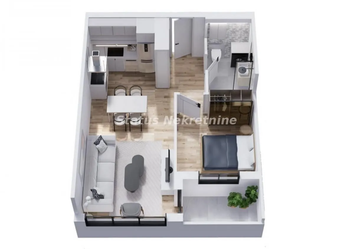 Prodaja, dvosoban stan, 43m², Telep, Novi Sad Sve Podlokacije