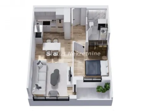 Prodaja, dvosoban stan, 43m², Telep, Novi Sad Sve Podlokacije