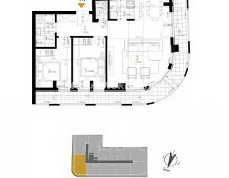 Sale, three bedroom apartment, 82m², Petrovaradin, Novi Sad