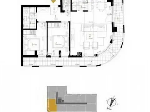 Sale, three bedroom apartment, 82m², Petrovaradin, Novi Sad