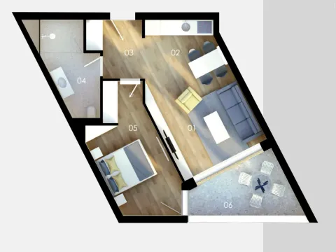 Prodaja, jednosoban stan, 54m², Bečići, Budva - image 20