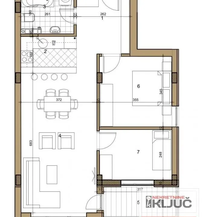Prodaja, trosoban stan, 70m², Telep, Novi Sad Sve Podlokacije