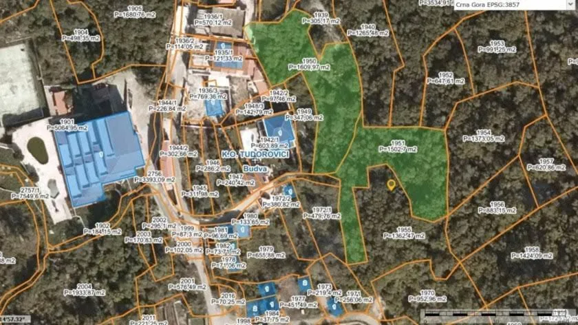 Prodaja, plac, 960m², Budva, Crna Gora