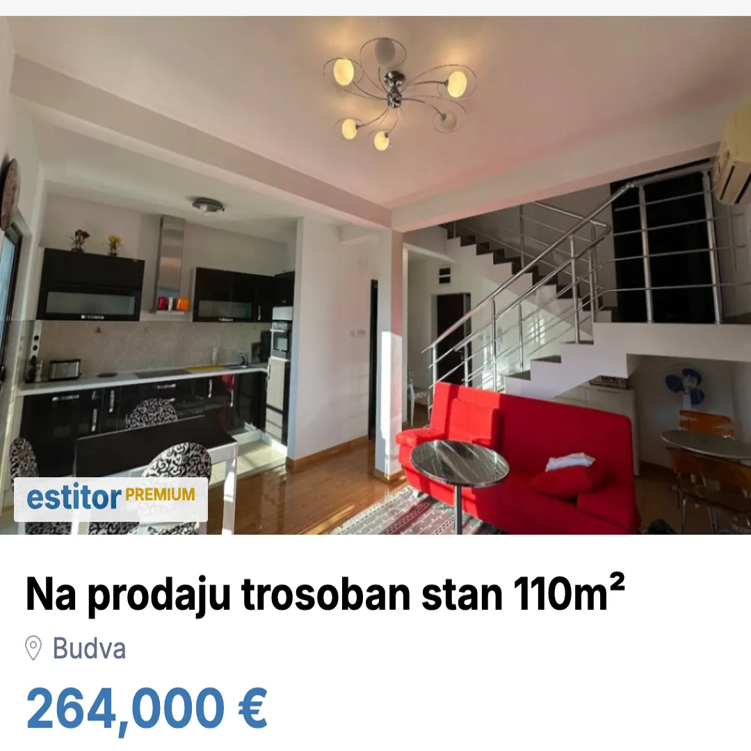 Prodaja, trosoban stan, 110m², Budva, Crna Gora