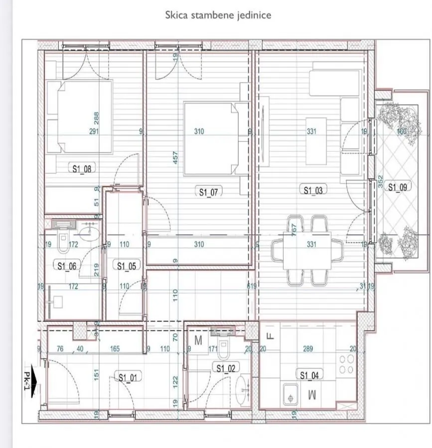 Sale, apartment, 72m², Momišići, Podgorica
