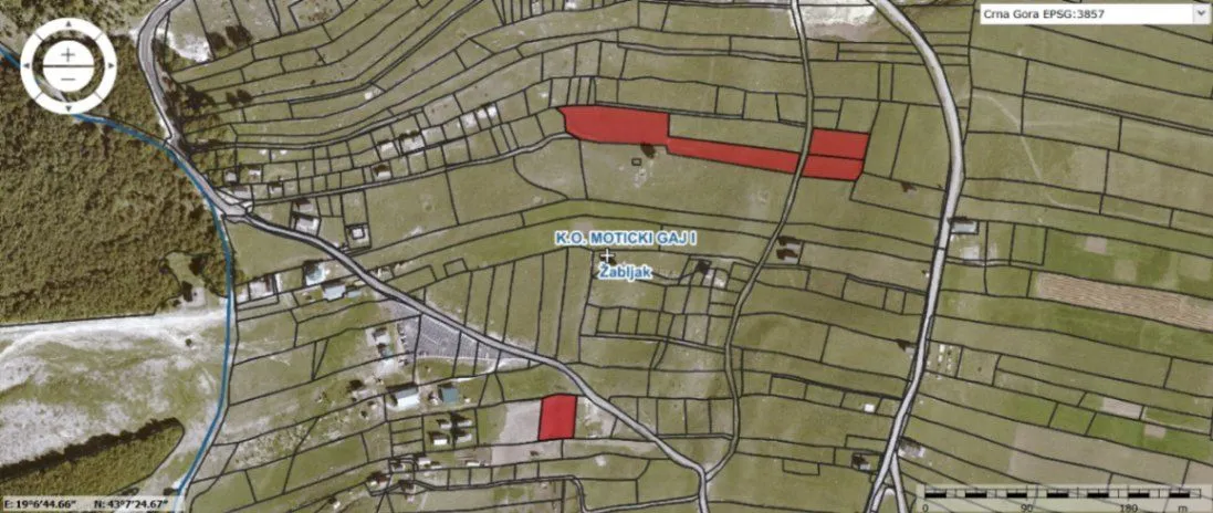 Sale, land lot, 8050m², Motički gaj, Žabljak