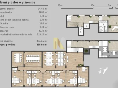 Rent, office space, 300m², Telep, Novi Sad Sve Podlokacije