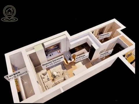 Sale, one bedroom apartment, 29m², Palilula, Niš - image 8