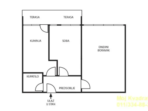 Prodaja, jednosoban stan, 52m², Stari Merkator, Novi Beograd Sve Podlokacije - image 12