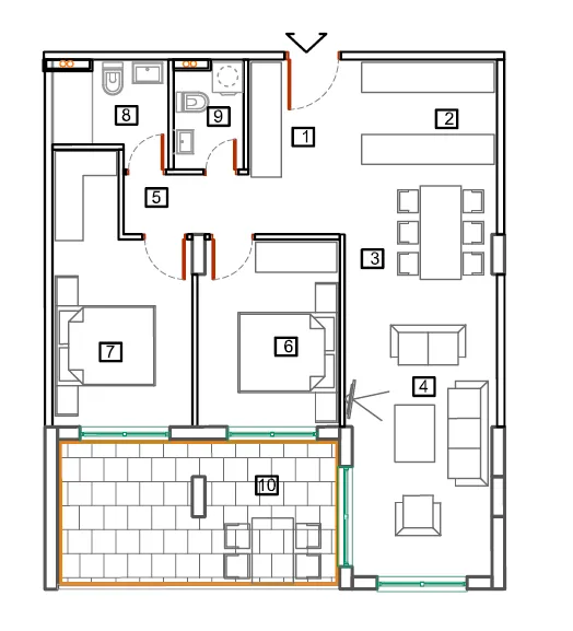 Sale, apartment, 66m², Bečići, Budva