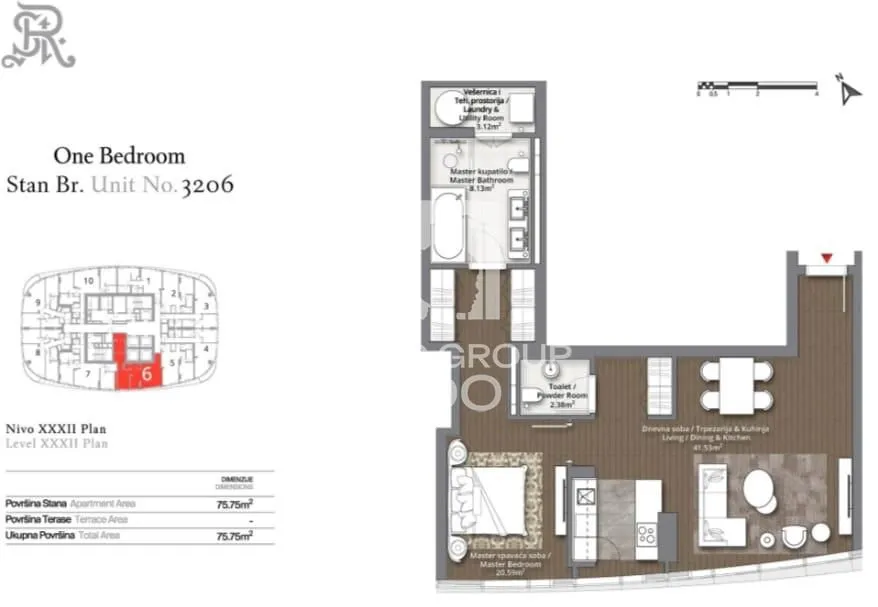 Prodaja, dvosoban stan, 76m², Savski Venac, Beograd