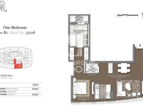 Prodaja, dvosoban stan, 76m², Savski Venac, Beograd