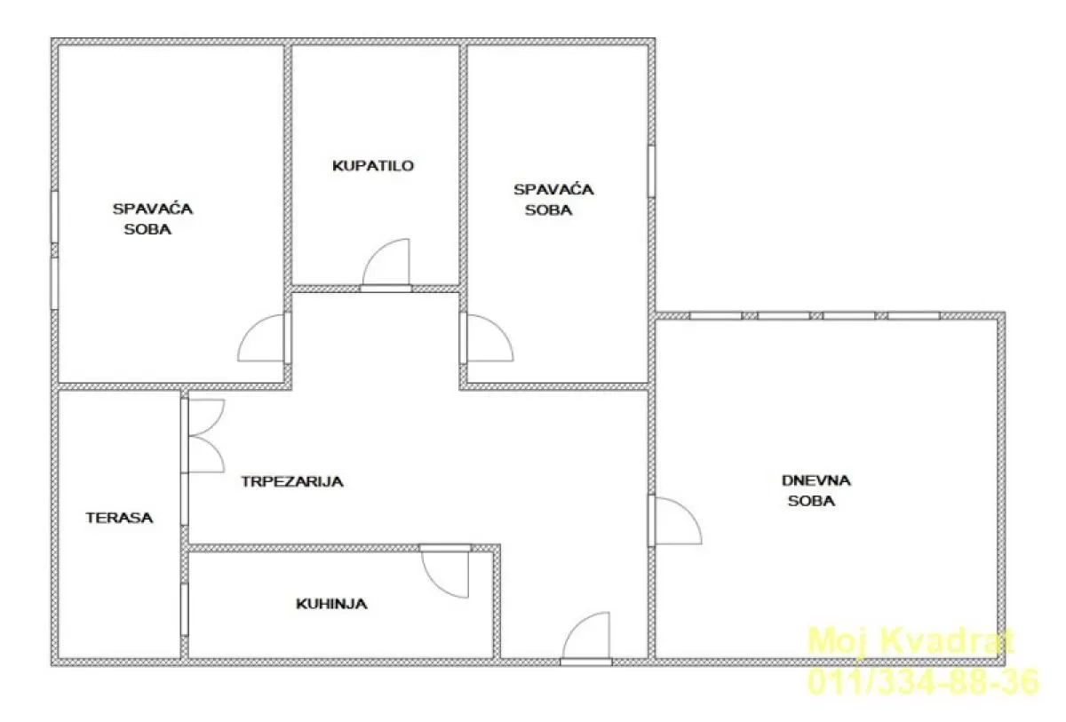 Prodaja, trosoban stan, 75m², Voždovac Sve Podlokacije, Beograd