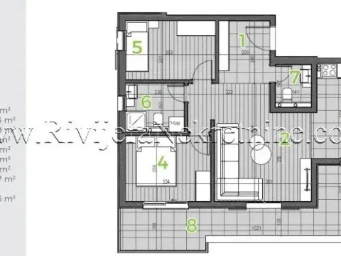 Prodaja, dvosoban stan, 79m², Bijela, Herceg Novi - image 4