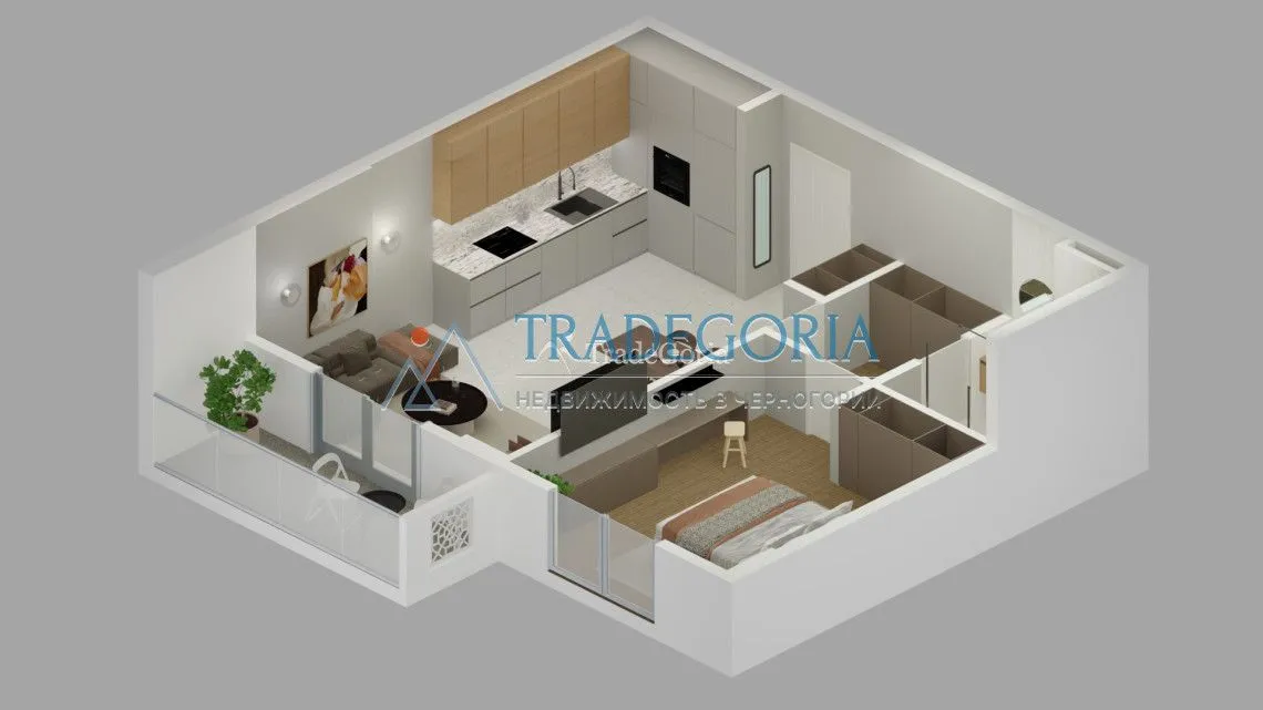 Prodaja, jednosoban stan, 57m², Bar, Crna Gora