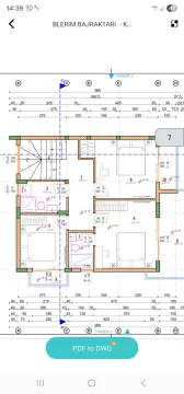 Arhitektonski nacrt i osnova sprata sa dimenzijama prostorija. - image 3