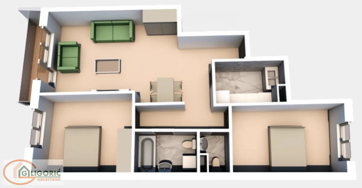 Prodaja, trosoban stan, 69m², Cvetkova Pijaca, Zvezdara Sve Podlokacije