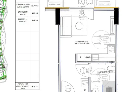 Sale, studio apartment, 33m², Ilino, Bar - image 4