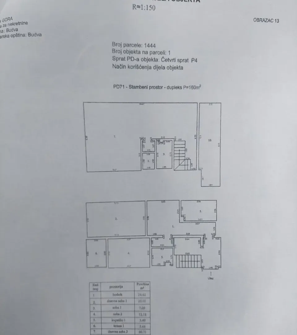 Sale, three bedroom apartment, 160m², Centar, Budva