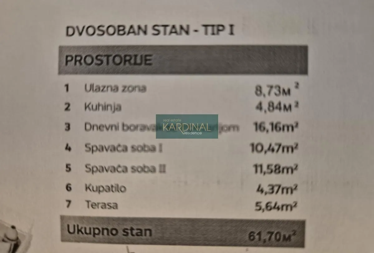 Prodaja, dvosoban stan, 62m², Centar, Jagodina