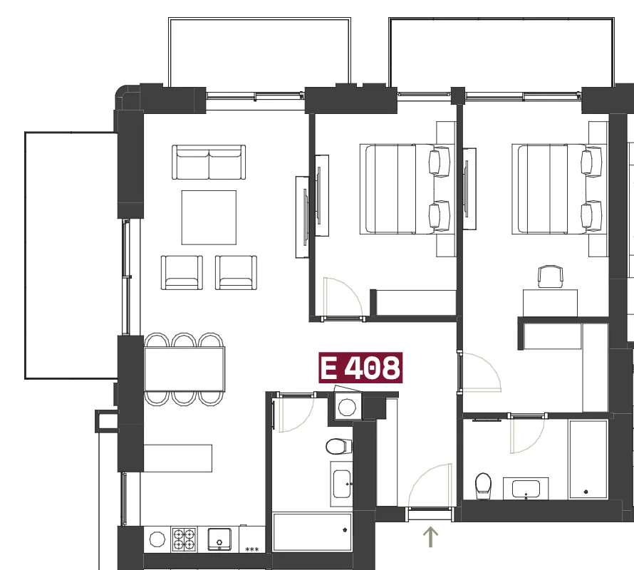 Prodaja, dvosoban stan, 124m², Porto Montenegro, Tivat