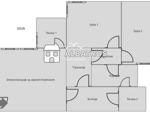 Prodaja, dvosoban stan, 73m², Makedonsko naselje, Bar - image 8