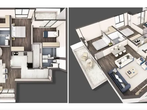 Sale, three bedroom apartment, 114m², Bjeliši, Bar