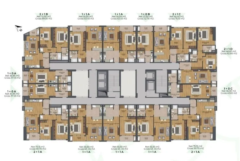 Sale, one bedroom apartment, 55m², Bjeliši, Bar