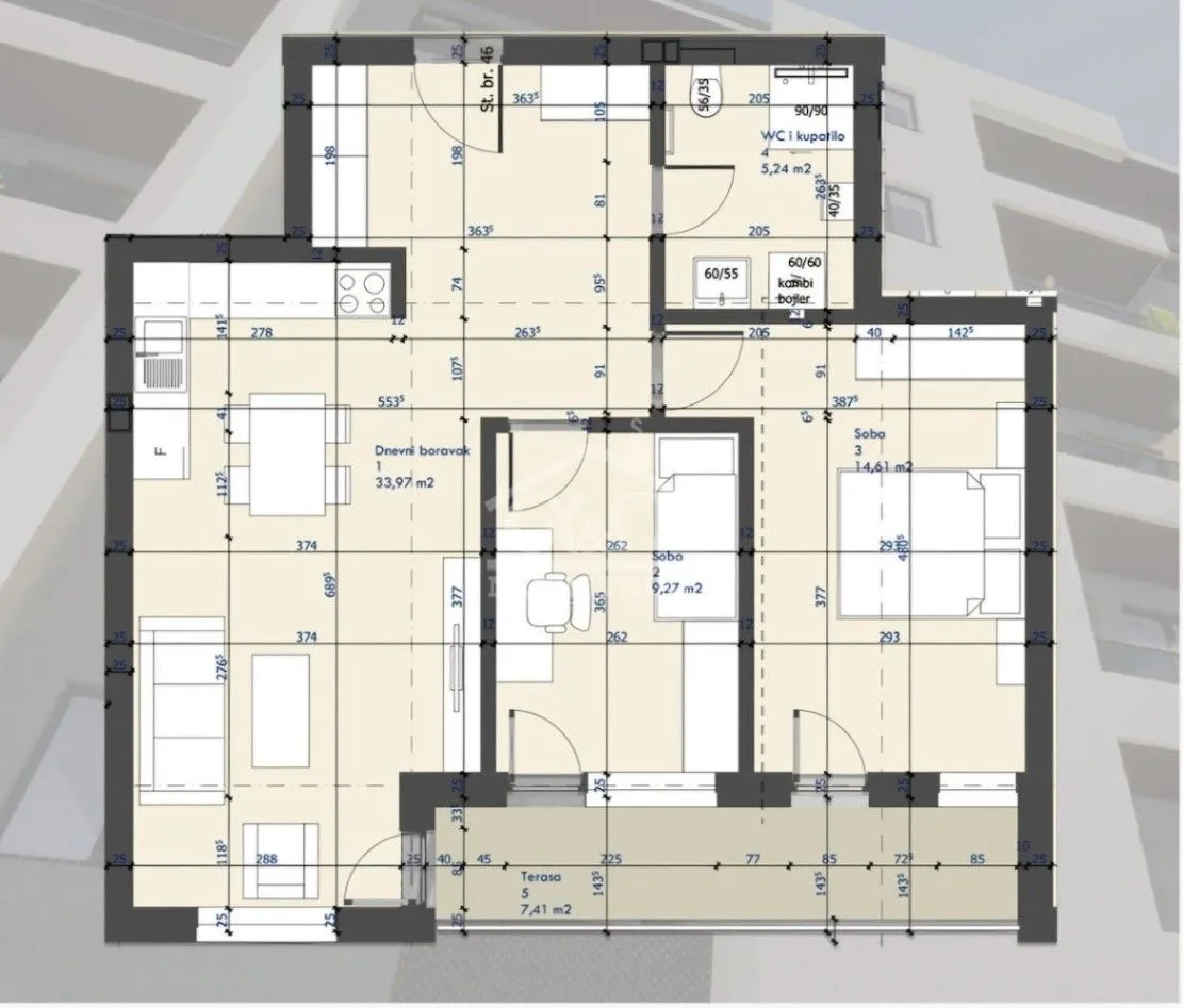 Prodaja, trosoban stan, 70m², Centar, Kragujevac