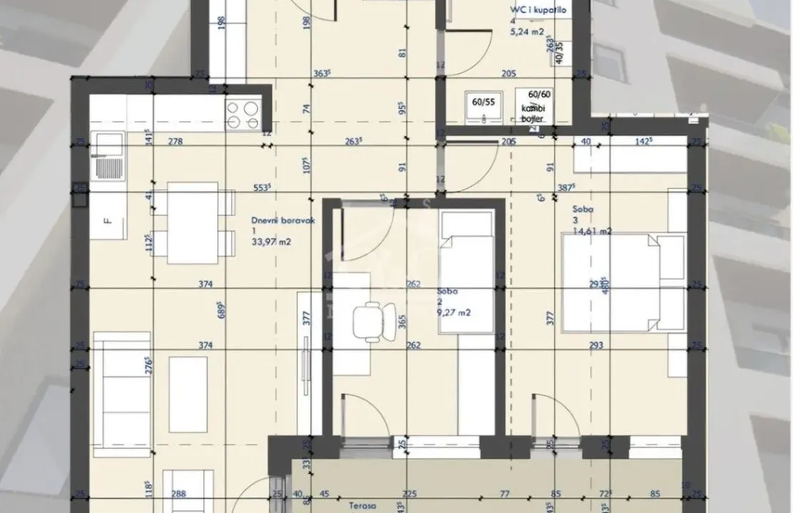 Prodaja, trosoban stan, 70m², Centar, Kragujevac