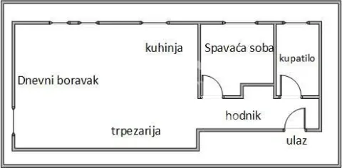Osnova stana sa prikazom rasporeda prostorija. - image 10