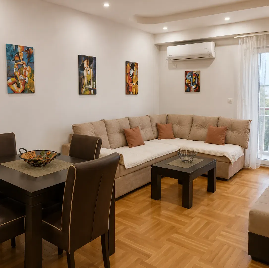 Izdavanje, dvosoban stan, 74m², Pobrežje, Podgorica