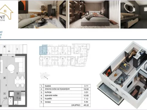 Prodaja, dvosoban stan, 48m², Stari Banovci, Stara Pazova - image 3