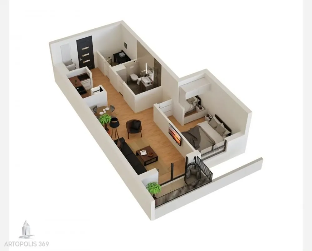 Prodaja, dvosoban stan, 48m², Novi Banovci, Stara Pazova