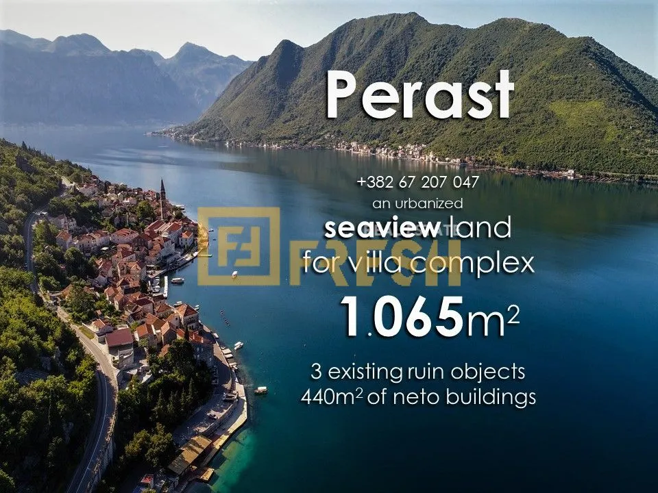 Prodaja, plac, 1065m², Kotor, Crna Gora