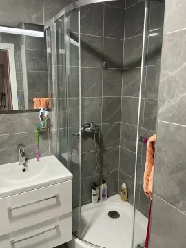 Moderno opremljeno kupatilo sa tuš kabinom i umivaonikom. - image 6