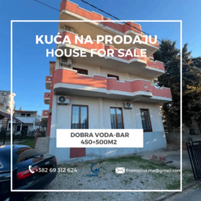 Prodaja, kuća, 450m², Dobre Vode, Bar